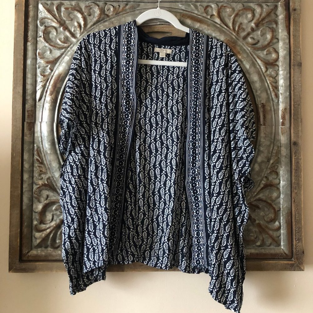 Loft Navy and White Wrap